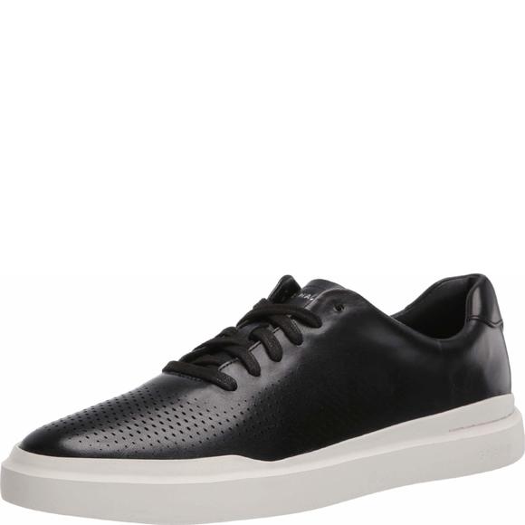COLE HAAN MEN'S GRANDPRO RALLY LASER CUT SNEAKER BLACK 10 WIDE
